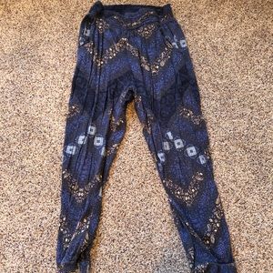 Multicolored flowy pants from American Eagle